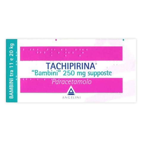 TACHIPIRINA*BB 10 supp 250 mg