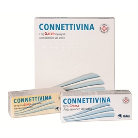 CONNETTIVINA*10 garze 2 mg 10 cm x 10 cm CONNETTIVINA*10 garze 2 mg 10 cm x 10 cm