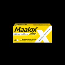 MAALOX*40 cpr mast 400 mg + 400 mg