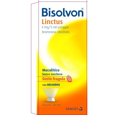 BISOLVON*sciroppo 200 ml 4 mg/5 ml aroma fragola