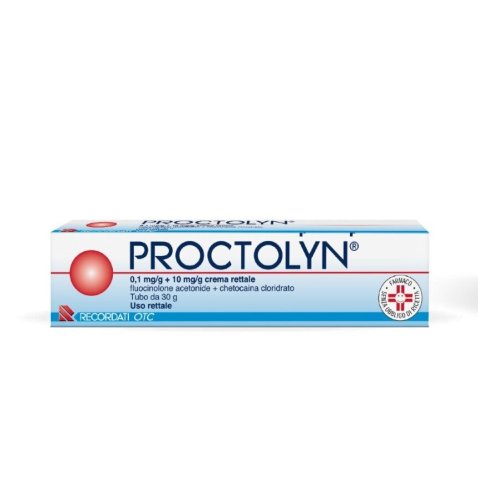 PROCTOLYN*crema rett 30 g 0,1 mg/g + 10 mg/g PROCTOLYN*crema rett 30 g 0,1 mg/g + 10 mg/g