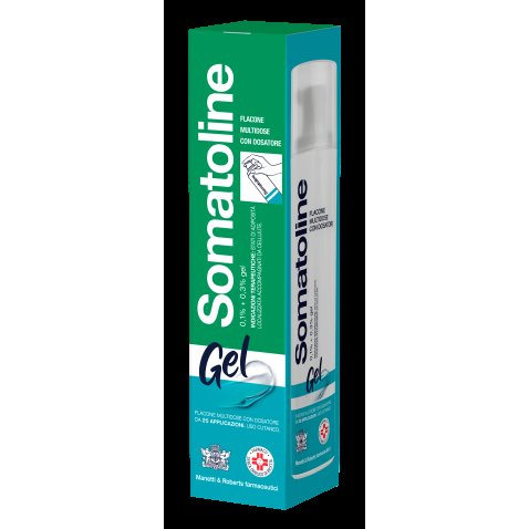 SOMATOLINE*gel 1 flacone 250 ml 25 erogazioni 0,1% + 0,3% con sacchetto e dosatore