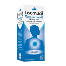 LISOMUCIL TOSSE MUCOLITICO*AD sciroppo 200 ml 750 mg/15 ml con zucchero