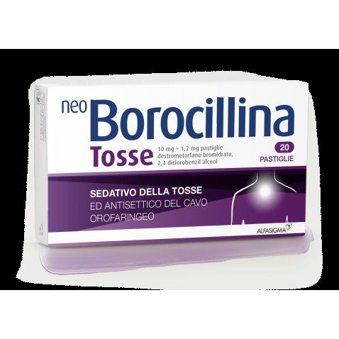 NEOBOROCILLINA TOSSE*20 pastiglie 10 mg + 1,2 mg