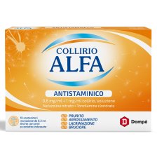 COLLIRIO ALFA ANTISTAMINICO*10 monod collirio 0,8 mg/ ml + 1mg/ml 0,3 ml