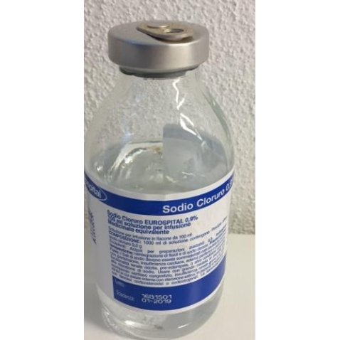 SODIO CLORURO (EUROSPITAL)*1 flacone 100 ml 0,9% SODIO CLORURO (EUROSPITAL)*1 flacone 100 ml 0,9%