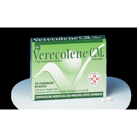 VERECOLENE C.M.*20 cpr riv 5 mg VERECOLENE C.M.*20 cpr riv 5 mg