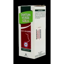 TANTUM VERDE GOLA*collutorio 160 ml 250 mg/100 ml TANTUM VERDE GOLA*collutorio 160 ml 250 mg/100 ml