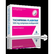 TACHIPIRINA FLASHTAB*16 cpr orodispers 500 mg TACHIPIRINA FLASHTAB*16 cpr orodispers 500 mg