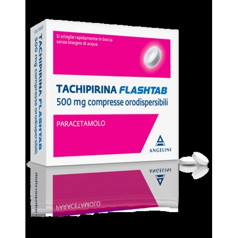 TACHIPIRINA FLASHTAB*16 cpr orodispers 500 mg TACHIPIRINA FLASHTAB*16 cpr orodispers 500 mg