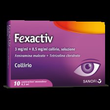 FEXACTIV*collirio 10 monodose 0,5 ml 3 mg/ml + 0,5 mg/ml