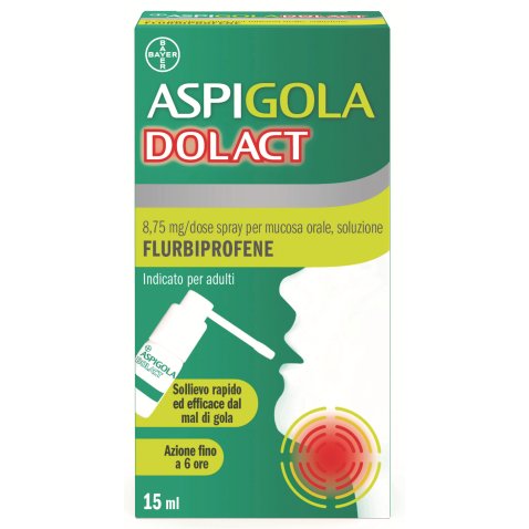 ASPIGOLADOLACT*spray mucosa orale 15 ml 8,75 mg/dose