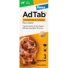 ADTAB*3 cpr masticabili 450 mg per cani da 11 a 22 Kg ADTAB*3 cpr masticabili 450 mg per cani da 11 a 22 Kg