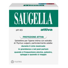 SAUGELLA ATTIVA SALVIETTINE DETERGENTI 10 BUSTINE