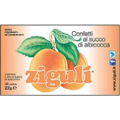 ZIGULI ALBICOCCA 36 PALLINE 22 G ZIGULI ALBICOCCA 36 PALLINE 22 G