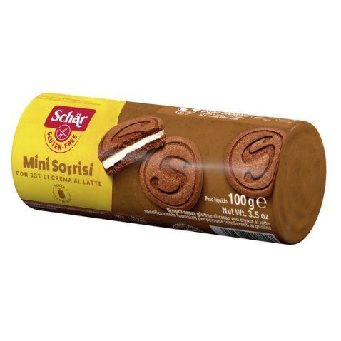 SCHAR MINI SORRISI CON CREMA AL LATTE 100 G SCHAR MINI SORRISI CON CREMA AL LATTE 100 G