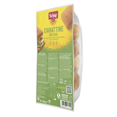 SCHAR CIABATTINE RUSTICHE SENZA LATTOSIO 200 G SCHAR CIABATTINE RUSTICHE SENZA LATTOSIO 200 G