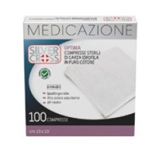 GARZA SILVER CROSS COTONE 18X40 CM 12 PEZZI