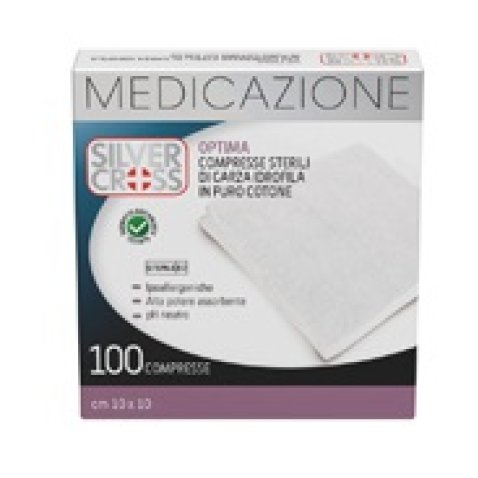 GARZA SILVER CROSS COTONE 18X40 CM 12 PEZZI GARZA SILVER CROSS COTONE 18X40 CM 12 PEZZI