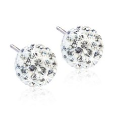 BLOMDAHL GIOIELLO NT CRYSTAL BALL 8MM WHITE