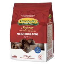 FARABELLA MEZZI RIGATONI AL GRANO SARACENO 250 G FARABELLA MEZZI RIGATONI AL GRANO SARACENO 250 G