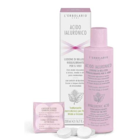 ACIDO IALURONICO LOZIONE DI BELLEZZA RIEQUILIBRANTE VISO PELLI MISTE E GRASSE 200 ML