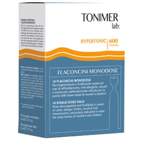 TONIMER LAB HYPERTONIC 18 FLACONCINI MONODOSE TONIMER LAB HYPERTONIC 18 FLACONCINI MONODOSE
