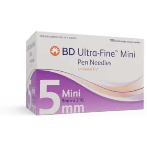 AGO PER PENNA DA INSULINA THINWALL BD GAUGE 31 5 MM 100 PEZZI