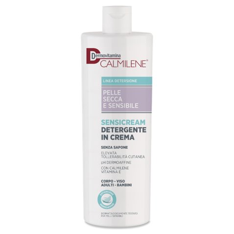 DERMOVITAMINA CALMILENE SENSICREAM DETERGENTE IN CREMA SENZASAPONE PER PELLE SECCA E SENSIBILE 500 ML
