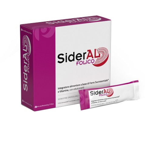 SIDERAL FOLICO 30 MG 20 BUSTINE OROSOLUBILI SIDERAL FOLICO 30 MG 20 BUSTINE OROSOLUBILI
