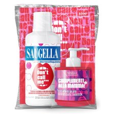SAUGELLA BUNDLE DERMOLIQUIDO DON'T CALL ME 1 SAUGELLA DERMOLIQUIDO 500 ML CON ETICHETTA EDIZIONE LIMITATA + 1 MINISIZE SAMPLE CON PUMP 150 ML