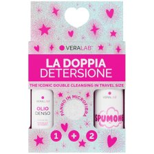 VERALAB KIT LA DOPPIA DETERSIONE TRAVEL 1 OLIO DENSO 30 ML +1 SPUMONE 50 ML