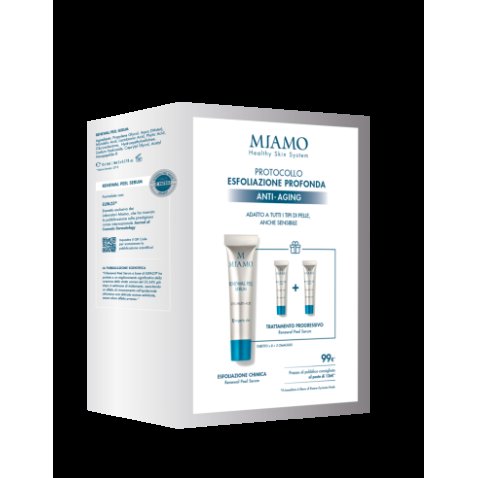 MIAMO 2025 COFANETTO PROTOCOLLO ANTI RUGHE RENEWAL PEEL SERUM PF + RENEWAL PEEL SERUM 5 ML 2 PEZZI