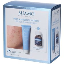 MIAMO 2025 COFANETTO PELLE A TENDENZA ACNEICA ACNEVER CREAM+ SKIN DETOX