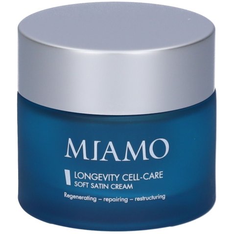 MIAMO FULL PRODUCT MIAMO LONGEVITY PLUS LONGEVITY CELL CARESOFT SATIN CREAM 50 ML