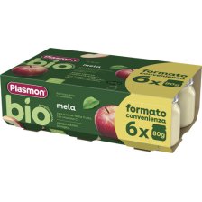 PLASMON BIO OMOGENEIZZATO MELA 6 PEZZI DA 80 G