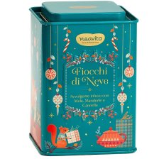 NEAVITA INFUSO FIOCCHI DI NEVE FILTROSCRIGNO IN SQUARE TIN VERDE NATALE 12 FILTRI DA 3,5 G