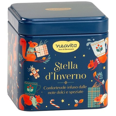 NEAVITA INFUSO STELLA D'INVERNO FILTROSCRIGNO IN BARATTOLINOBLU DI NATALE 5 FILTRI DA 3,5 G