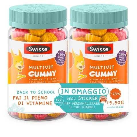 SWISSE MULTIVIT JUNIOR 50 GUMMIES 2 PEZZI