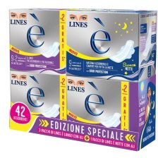 LINES E' 3 CARRY PACK LUNGO X 33 PEZZI + 1 CARRY PACK NOTTE9 PEZZI