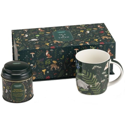 NEAVITA COFANETTO RETTANGOLARE INFUSO BOSCO INCANTATO 6 FILTRI + MUG 350 ML
