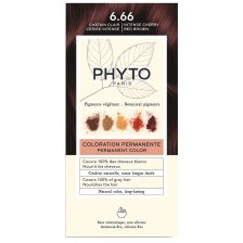 COLOR KIT PHYTOCOLOR 6,66 CASTANO INTENSO ROSSO CILIEGIA 1 LATTE RIVELATORE 50 ML + 1 CREMA COLORANTE 50 ML + 1 MASCHERAPROLUNGA COLORE 10 ML + 1 PAIO DI GUANTI