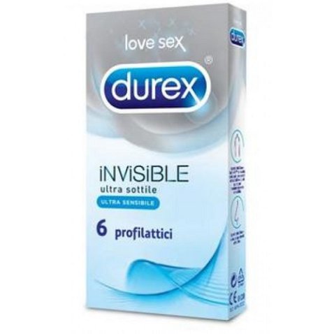 DUREX INVISIBLE PROFILATTICO 6 PEZZI DUREX INVISIBLE PROFILATTICO 6 PEZZI