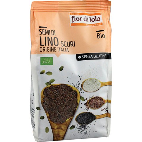 SEMI DI LINO SCURI ITALIA SENZA GLUTINE BIO 400 G