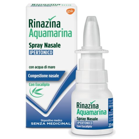RINAZINA AQUAMARINA SPRAY NASALE IPERTONICO CON EUCALIPTO 20ML RINAZINA AQUAMARINA SPRAY NASALE IPERTONICO CON EUCALIPTO 20ML