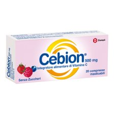 CEBION MASTICABILE SENZA ZUCCHERO VITAMINA C 500 MG 20 COMPRESSE