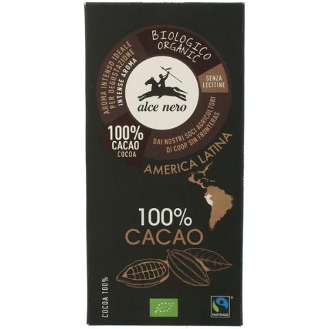 TAVOLETTA CIOCCOLATO EXTRAFONDENTE BIO 100% CACAO 50 G