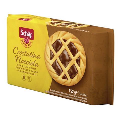 SCHAR CROSTATINA NOCCIOLA 4 MONOPORZIONI DA 38 G SCHAR CROSTATINA NOCCIOLA 4 MONOPORZIONI DA 38 G