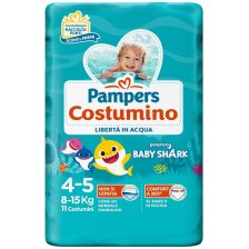 PAMPERS COSTUMINO BABY SHARK CP S 4-5 11 PEZZI