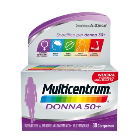 MULTICENTRUM DONNA 50+ 60 COMPRESSE MULTICENTRUM DONNA 50+ 60 COMPRESSE